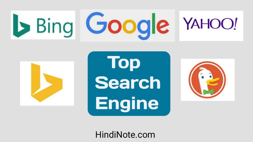 Top Search Engine in The World - विश्व के शीर्ष खोज इंजन की सूची?