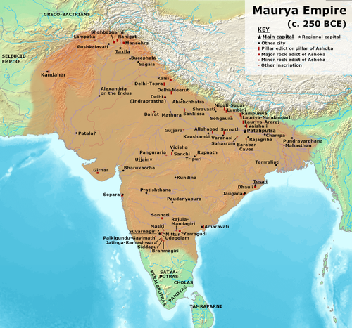 Maurya Empire c.250 BCE 2